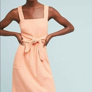 NWT Anthropologie Peach Midi Dress